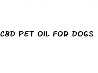cbd pet oil for dogs