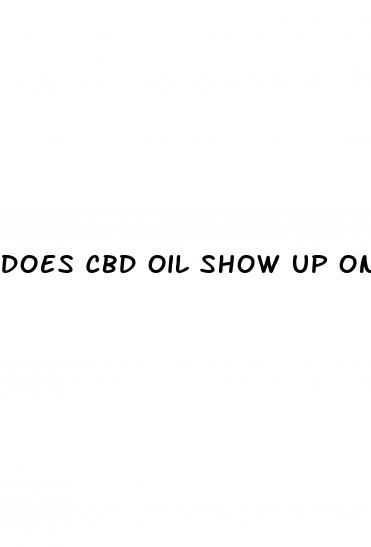 does cbd oil show up on drugs test