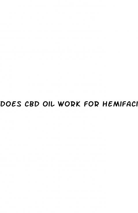 does cbd oil work for hemifacial spasm