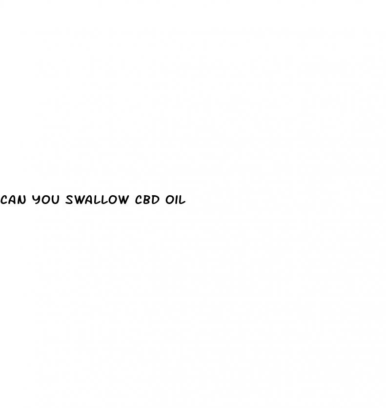can you swallow cbd oil