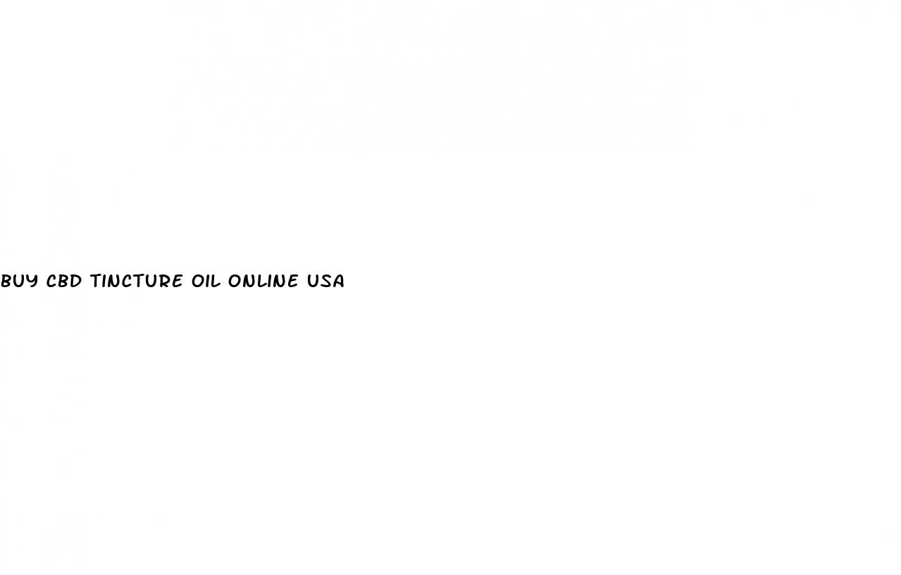 buy cbd tincture oil online usa