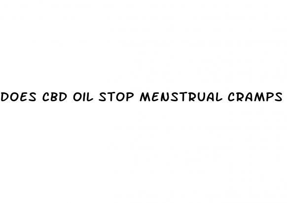 does cbd oil stop menstrual cramps