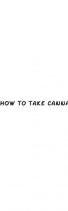 how to take cannaverda cbd oil