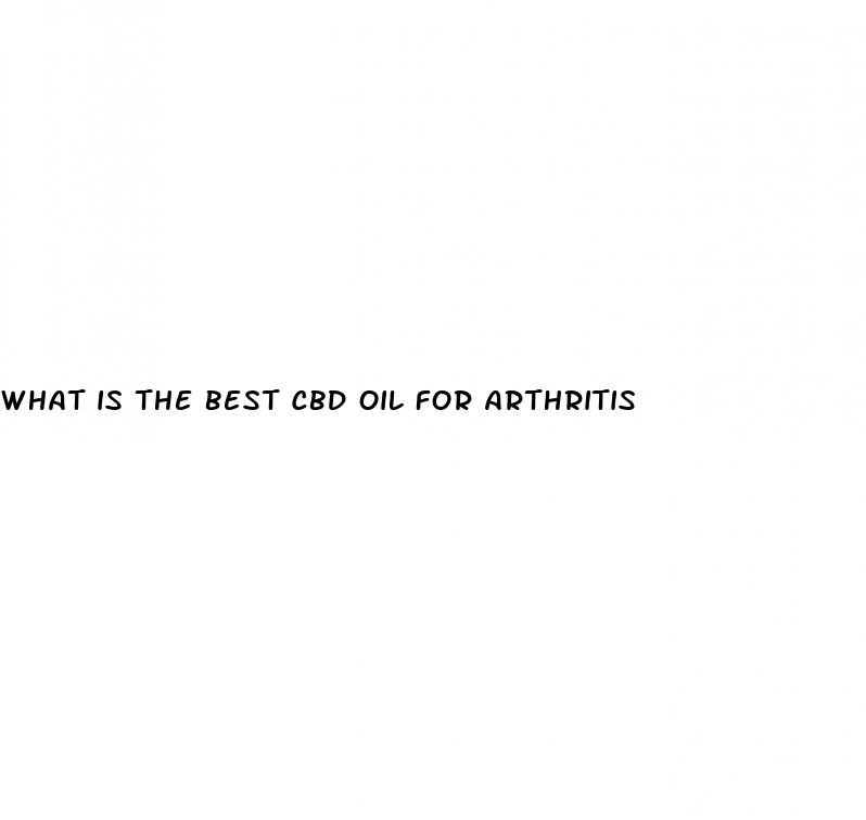 what is the best cbd oil for arthritis