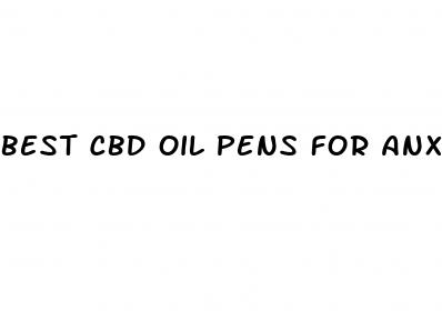 best cbd oil pens for anxiety