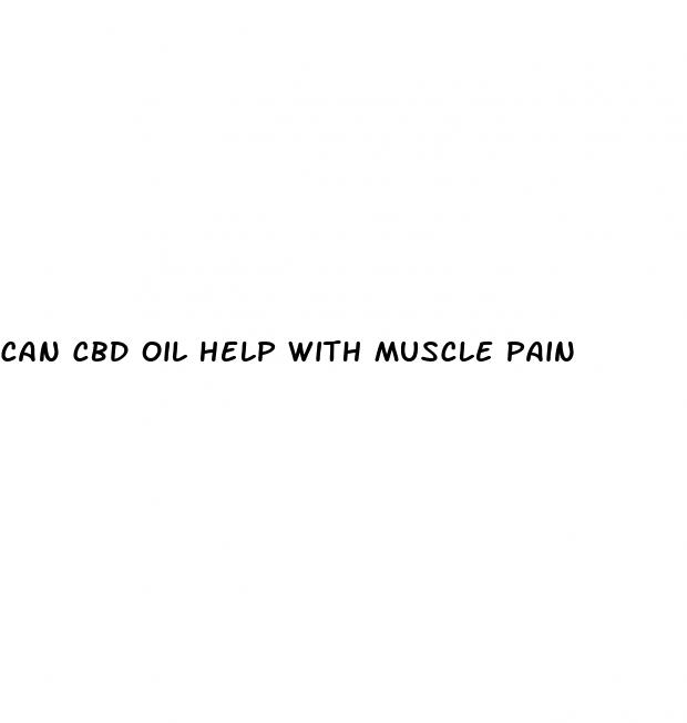 can cbd oil help with muscle pain