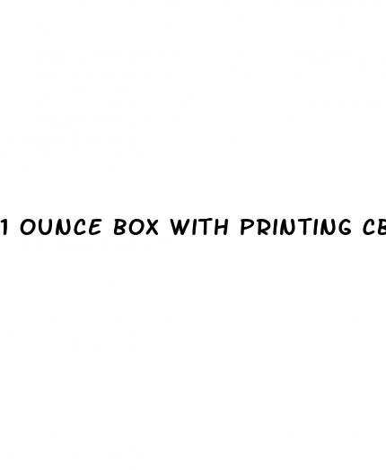 1 ounce box with printing cbd oil