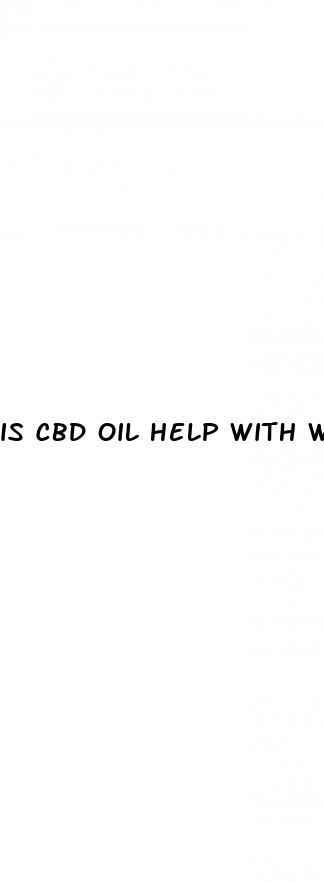 is cbd oil help with weight loss