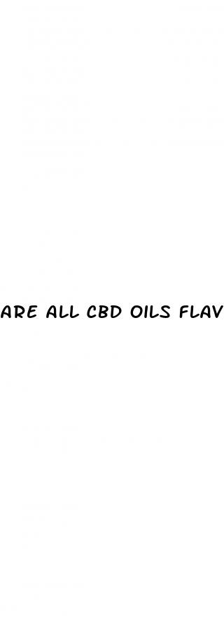 are all cbd oils flavored