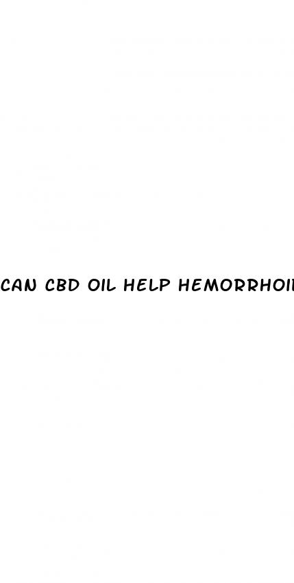 can cbd oil help hemorrhoids