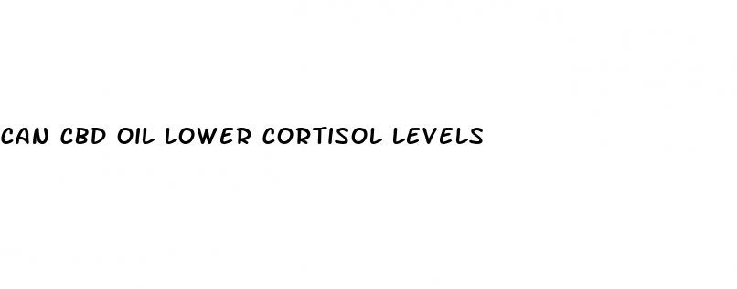 can cbd oil lower cortisol levels