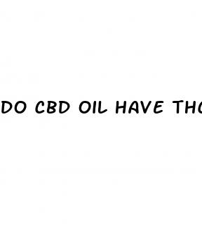 do cbd oil have thc in it