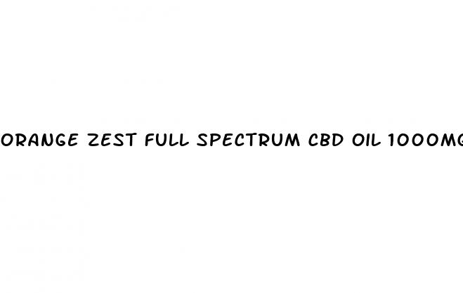 orange zest full spectrum cbd oil 1000mg