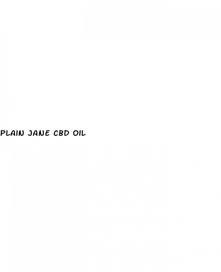 plain jane cbd oil