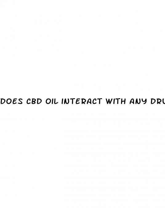 does cbd oil interact with any drugs