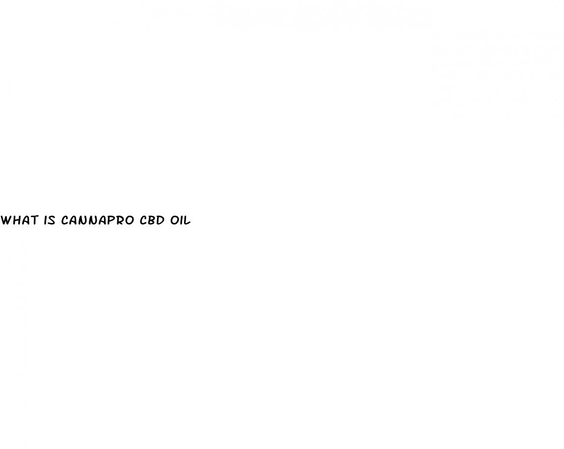 what is cannapro cbd oil