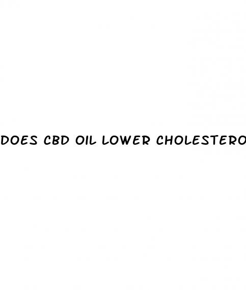 does cbd oil lower cholesterol