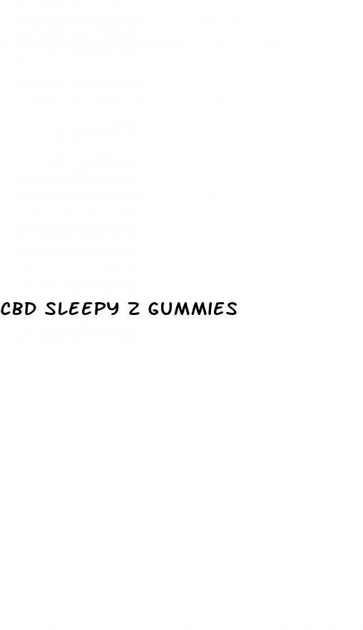 cbd sleepy z gummies