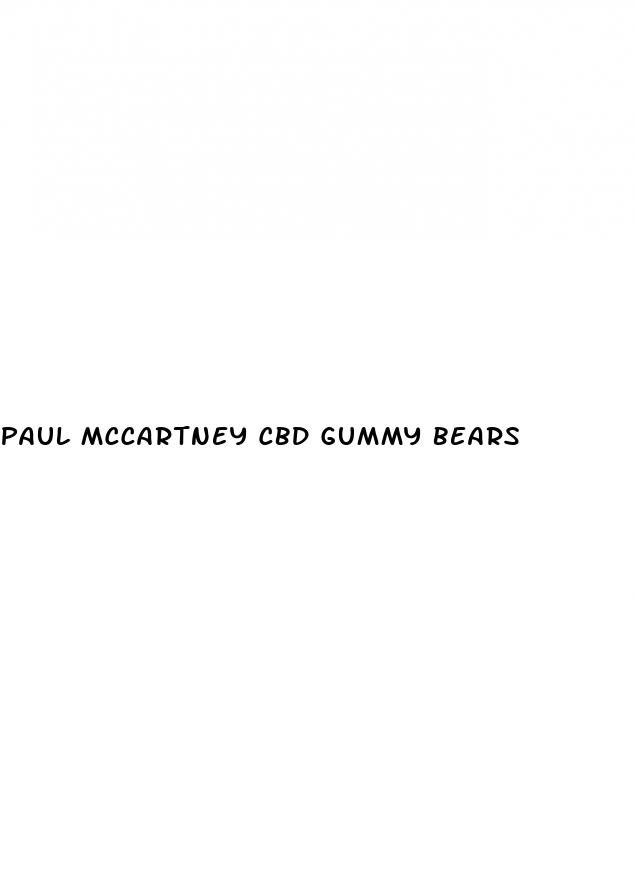 paul mccartney cbd gummy bears