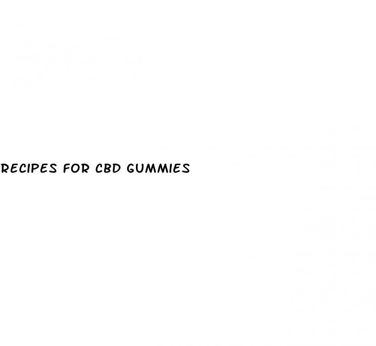 recipes for cbd gummies