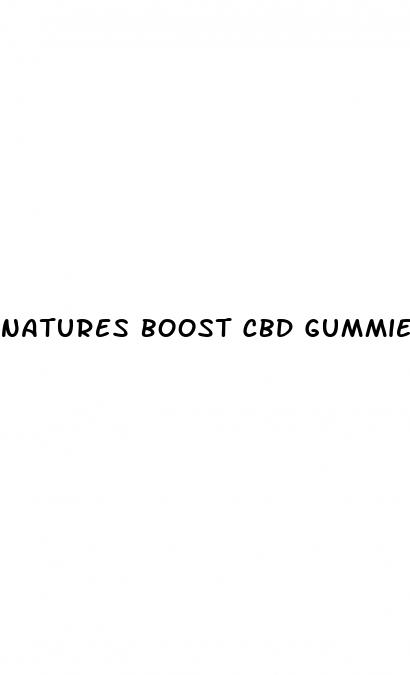 natures boost cbd gummies ingredients