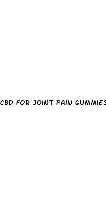 cbd for joint pain gummies