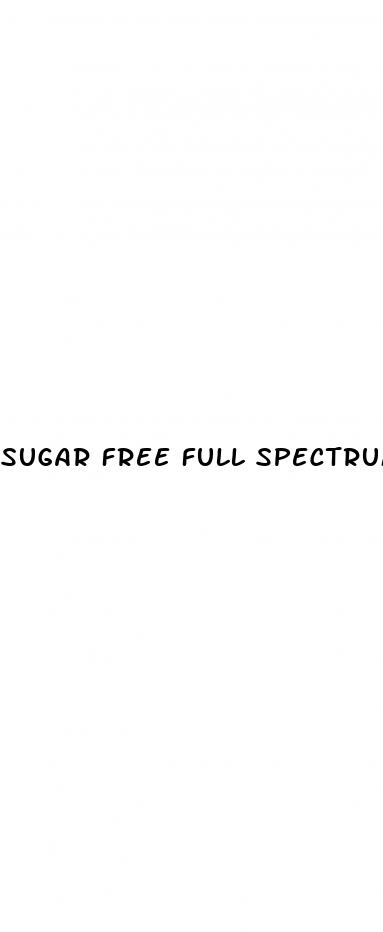 sugar free full spectrum cbd gummies