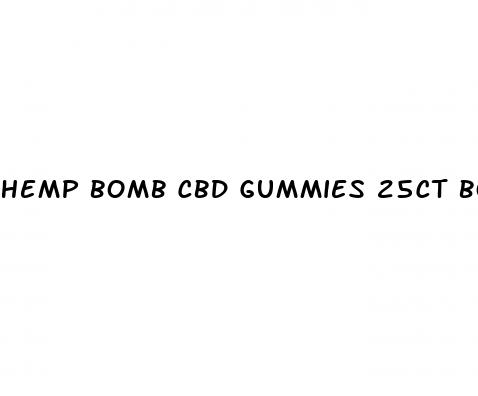 hemp bomb cbd gummies 25ct bottle