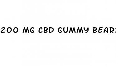 200 mg cbd gummy bears