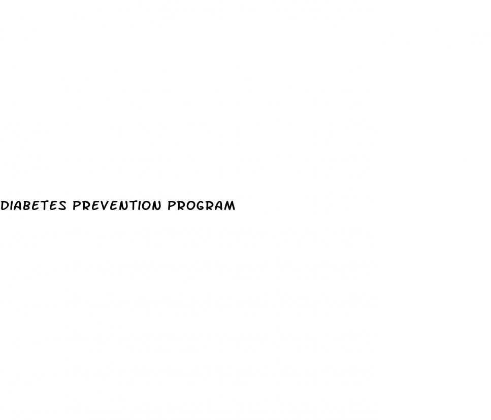 diabetes prevention program