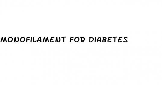 monofilament for diabetes