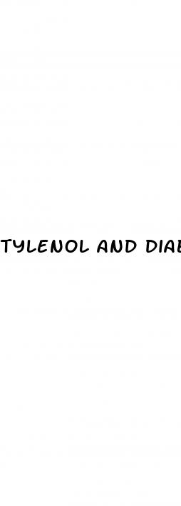 tylenol and diabetes