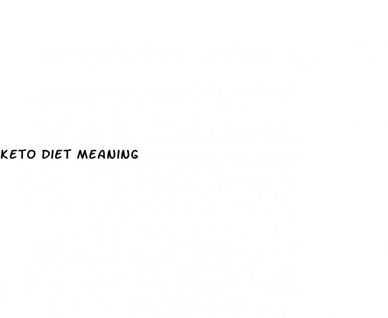 keto diet meaning