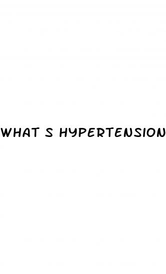 what s hypertension