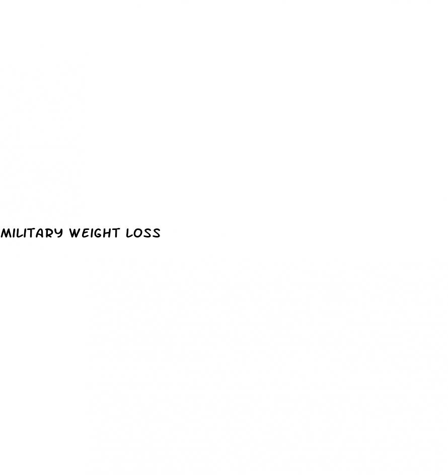 military weight loss