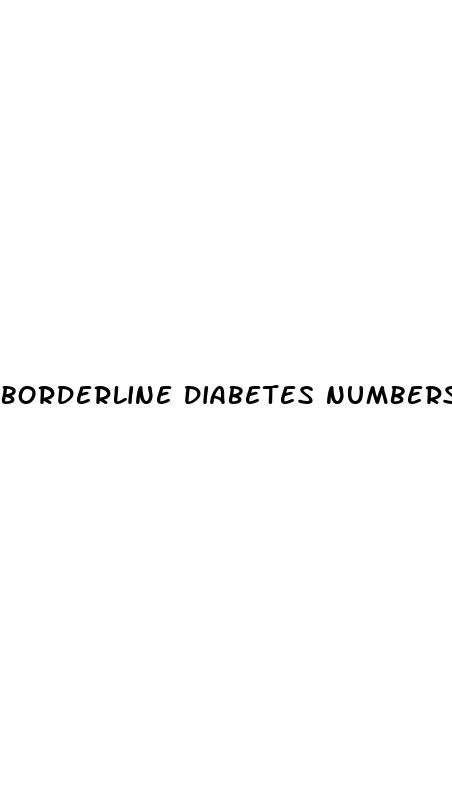 borderline diabetes numbers