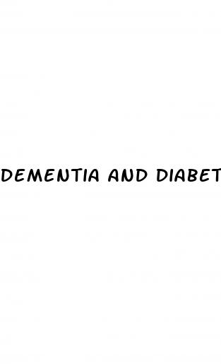 dementia and diabetes
