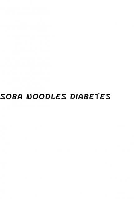 soba noodles diabetes