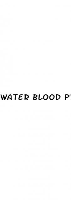 water blood pressure