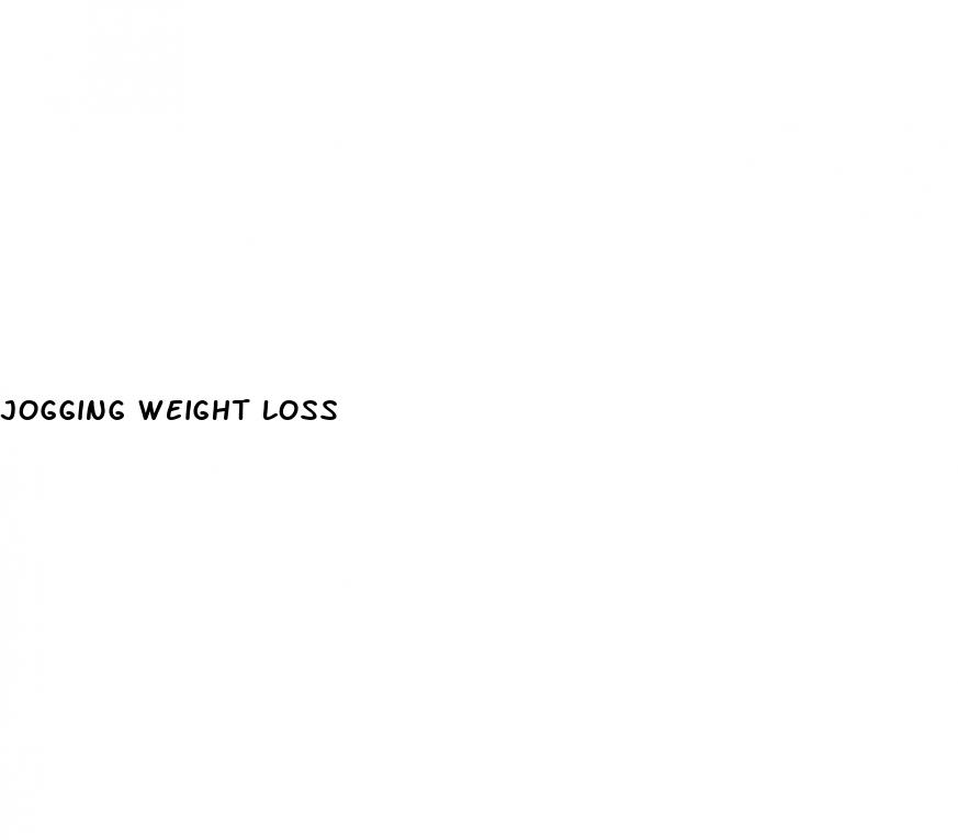 jogging weight loss