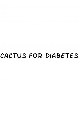 cactus for diabetes