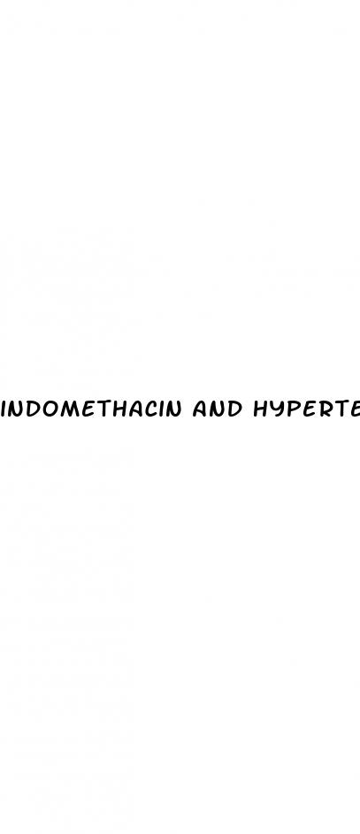 indomethacin and hypertension