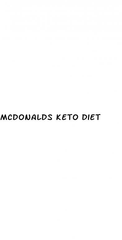 mcdonalds keto diet