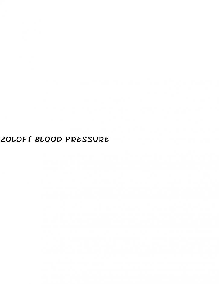 zoloft blood pressure