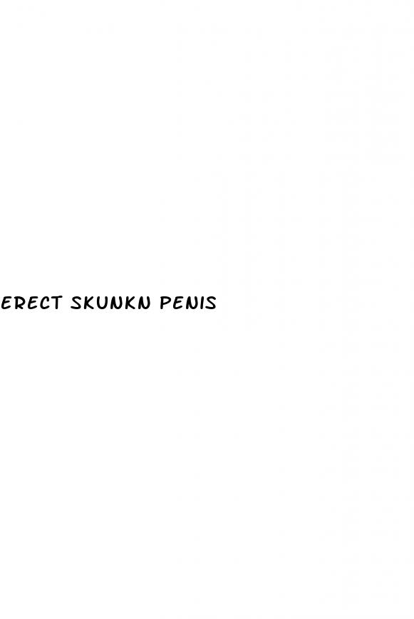 erect skunkn penis