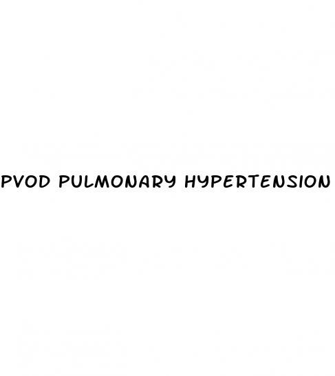 pvod pulmonary hypertension