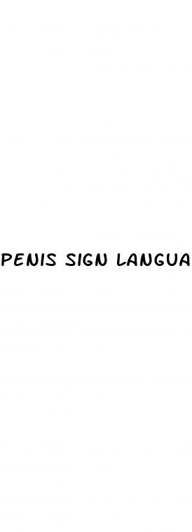 penis sign language