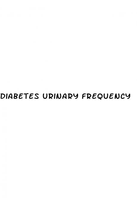 diabetes urinary frequency