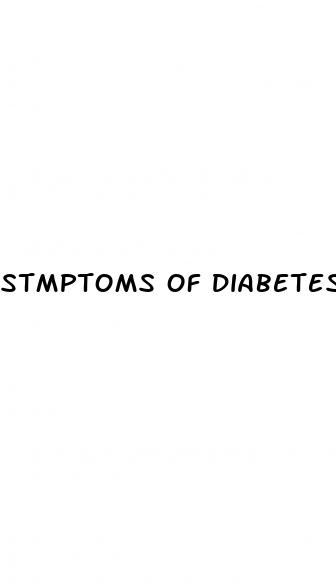 stmptoms of diabetes
