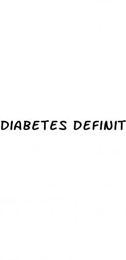 diabetes definition medical